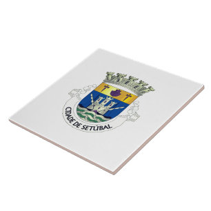 Coat of Arms of Setúbal, PORTUGAL Tile