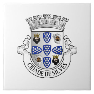 Coat of arms of Silves, Portugal Tile