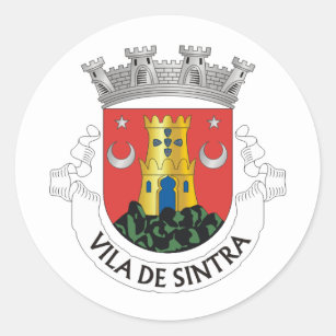 Coat of Arms of Sintra, PORTUGAL Classic Round Sticker