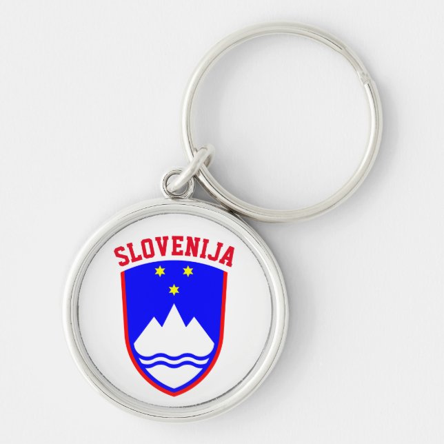 Coat of Arms of SLOVENIA Key Ring (Front)