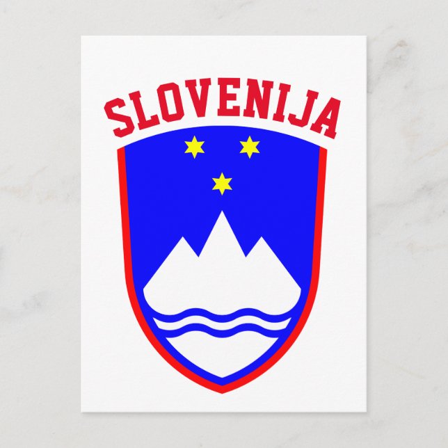 Coat of Arms of SLOVENIA Postcard (Front)