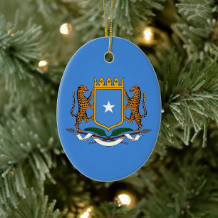 Coat of Arms of Somalia Ceramic Tree Decoration