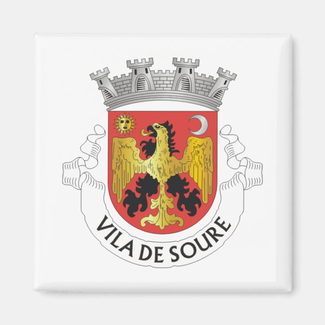 Coat of Arms of Soure, Portugal Magnet (Front)
