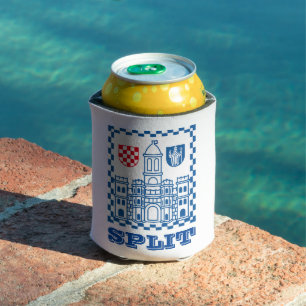 Coat of Arms of Split, Croatia Can Cooler