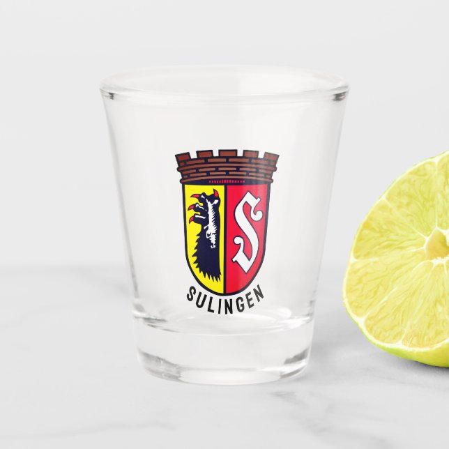 Coat of Arms of Sulingen, Germany Shot Glass (Front)