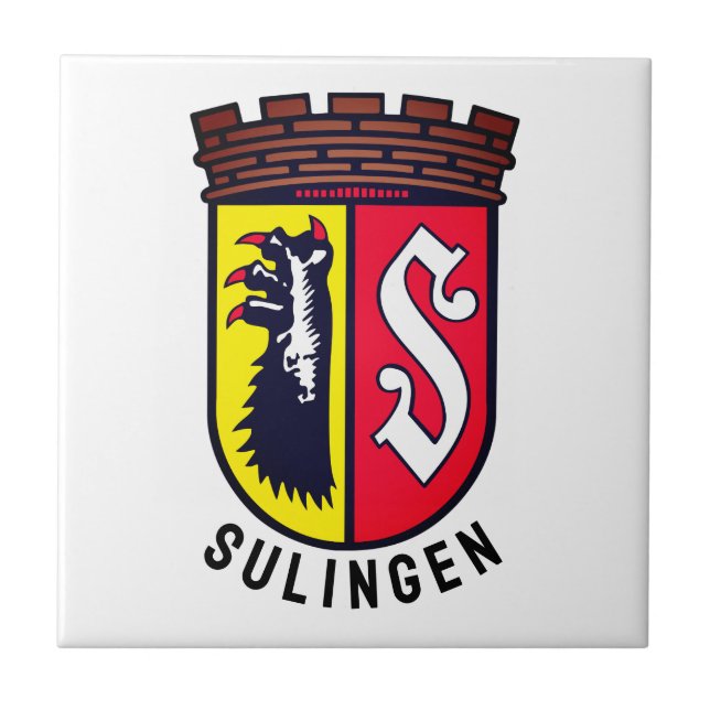 Coat of Arms of Sulingen, Germany Tile (Front)
