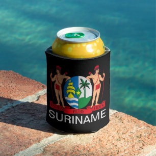 Coat of Arms of Suriname Can Cooler