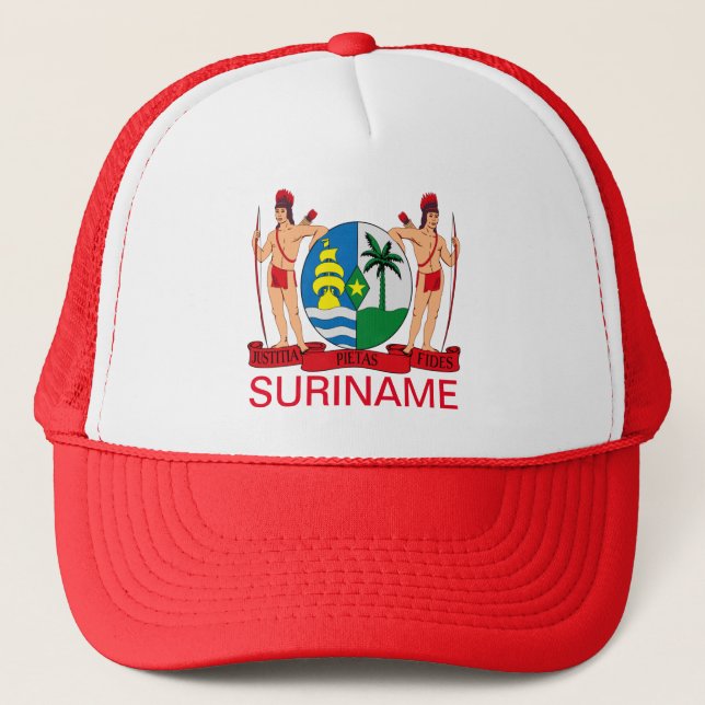 Coat of Arms of Suriname Trucker Hat (Front)