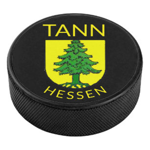 Coat of Arms of Tann, Hesse (Germany) Hockey Puck
