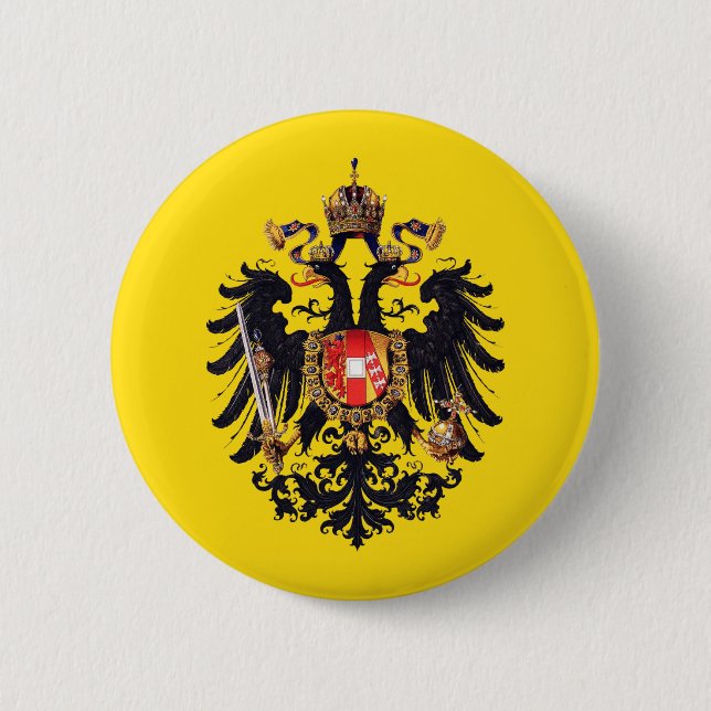 Coat of Arms of the Austrian Empire Button (Front)