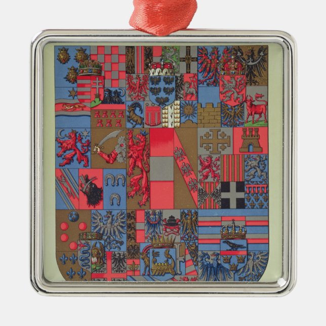 Coat of Arms of the Austro-Hungarian Empire Metal Tree Decoration (Front)