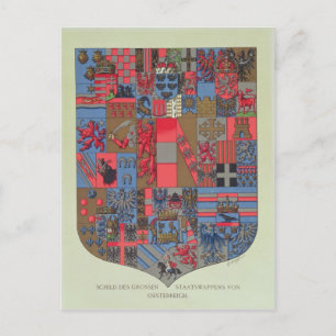 Coat of Arms of the Austro-Hungarian Empire Postcard