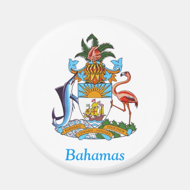 Coat of arms of the Bahamas Magnet (Front)