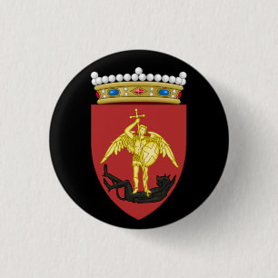 Coat of Arms of the City of Brussels 3 Cm Round Badge