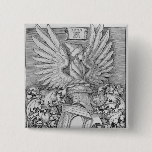 Coat of Arms of the Durer Family 15 Cm Square Badge