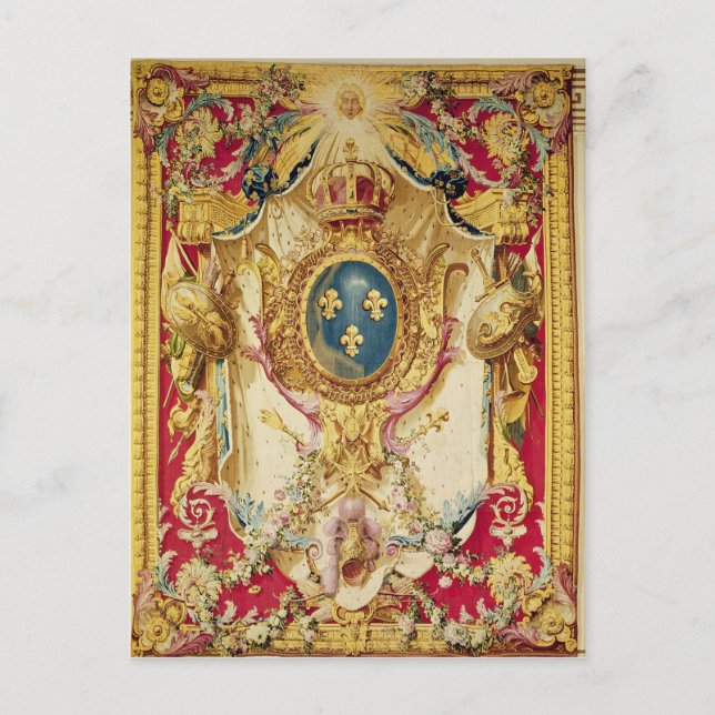 Coat of arms of the French Royal Family Postcard (Front)