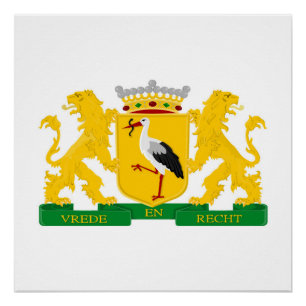 Coat of arms of The Hague, The Netherlands. Poster