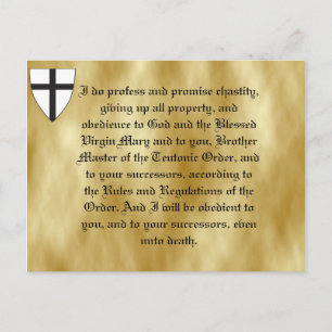 Coat of arms of the Teutonic Order Postcard