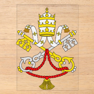 Coat of arms of the Vatican City Acrylic Invitations