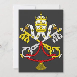 Coat of arms of the Vatican City Invitation