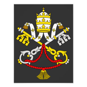 Coat of arms of the Vatican City Photo Print