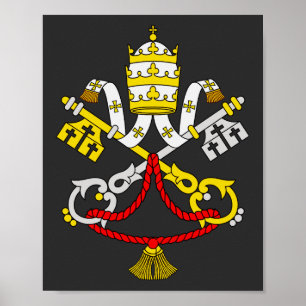 Coat of arms of the Vatican City Poster
