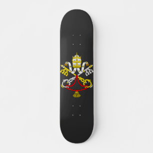Coat of arms of the Vatican City Skateboard
