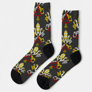 Coat of arms of the Vatican City Socks