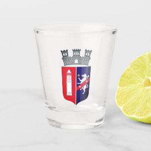 Coat of Arms of Tirana, Albania Shot Glass