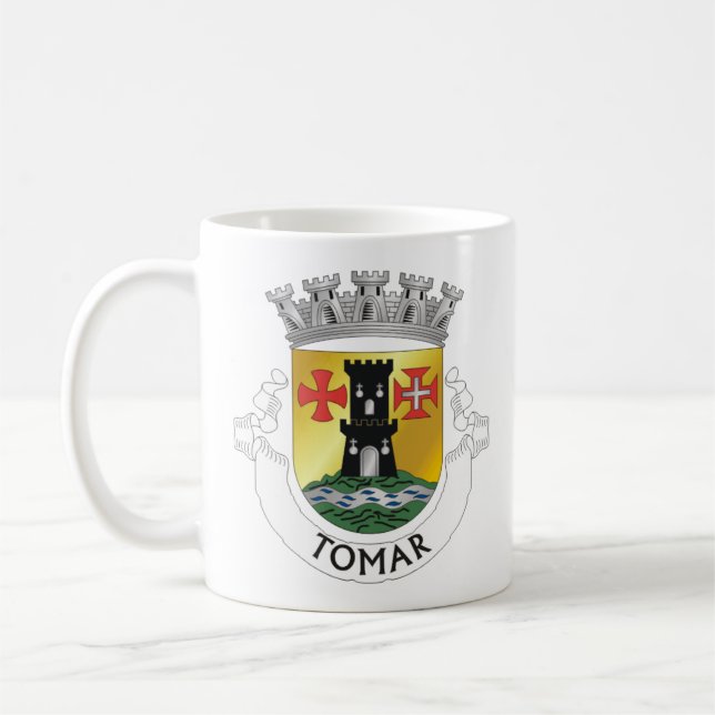 Coat of Arms of Tomar, PORTUGAL Coffee Mug (Left)