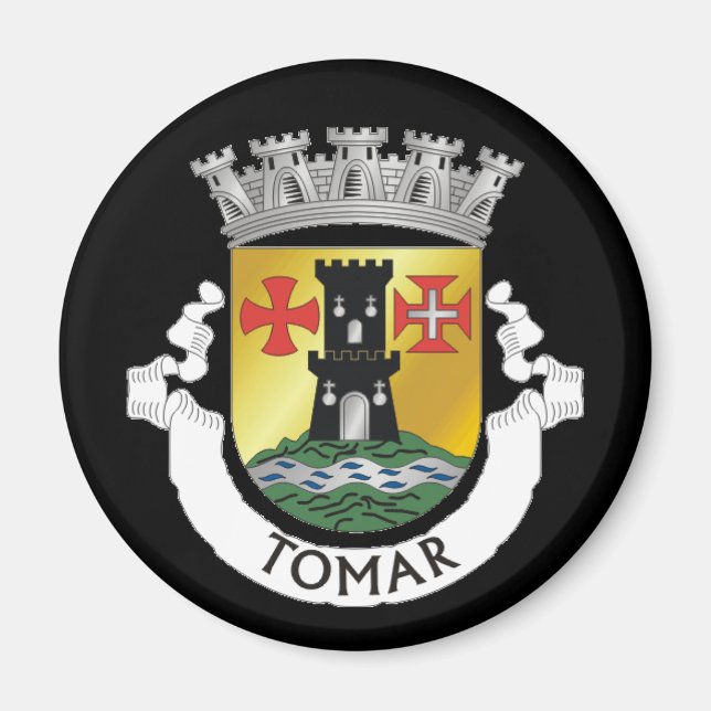 Coat of Arms of Tomar, PORTUGAL Magnet (Front)