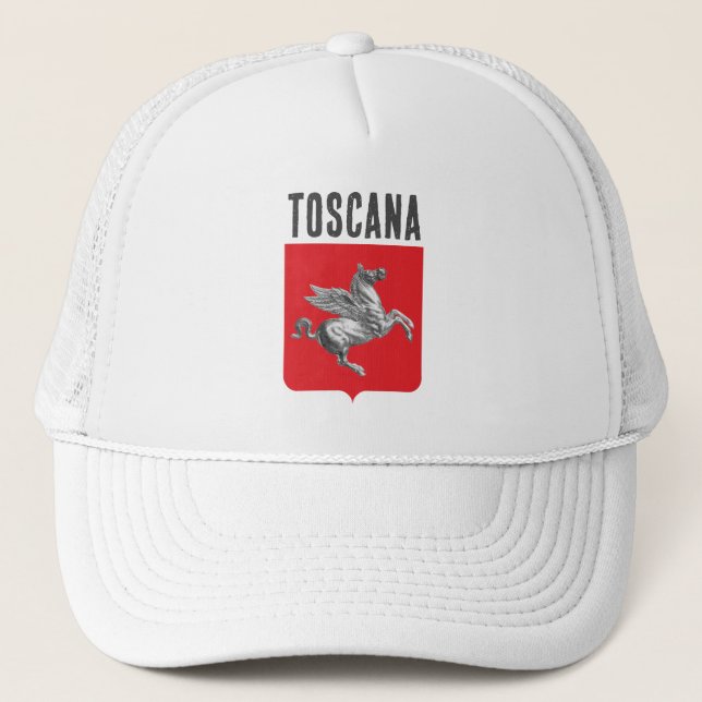 Coat of Arms of Tuscany, ITALY Trucker Hat (Front)