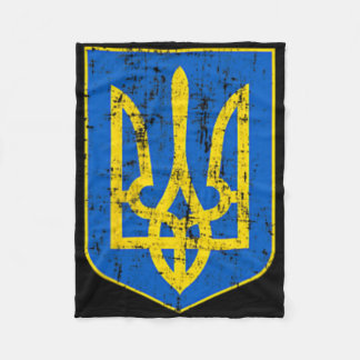 Coat Of Arms Of Ukraine 2 Fleece Blanket