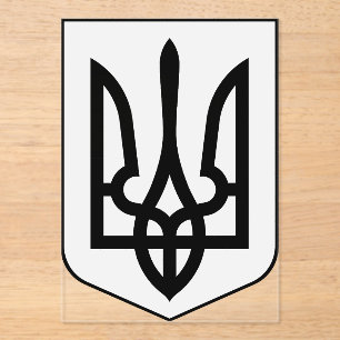Coat of arms of Ukraine Acrylic Invitations