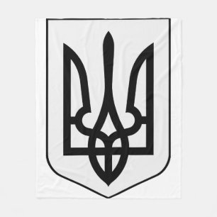 Coat of arms of Ukraine Fleece Blanket
