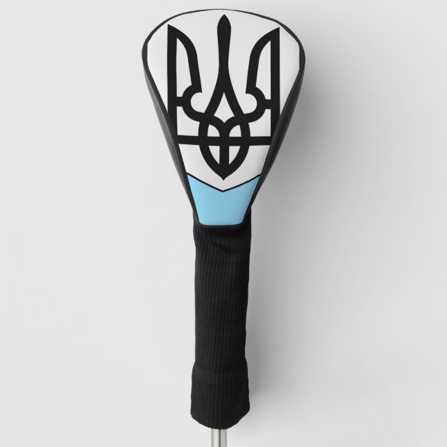 Coat of arms of Ukraine National Heraldic Art Golf Head Cover (Front)