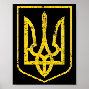 Coat Of Arms Of Ukraine Poster