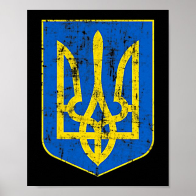 Coat of Arms of Ukraine  Poster (Front)