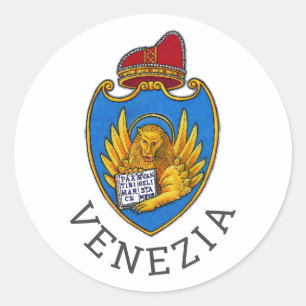 Coat of Arms of Venice, Italy Classic Round Sticker