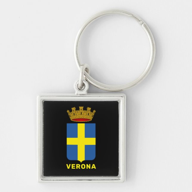 Coat of Arms of Verona, Italy Key Ring (Front)