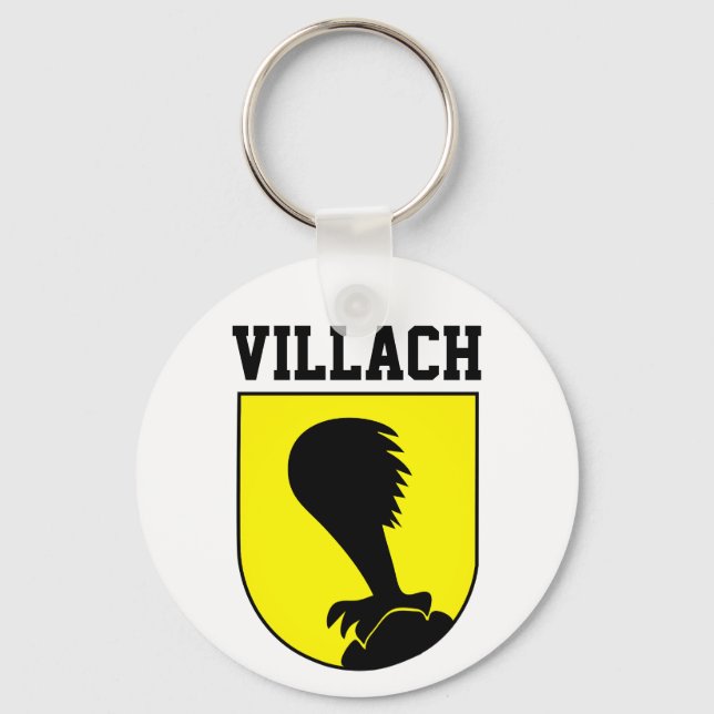 Coat of Arms of Villach - AUSTRIA Key Ring (Front)
