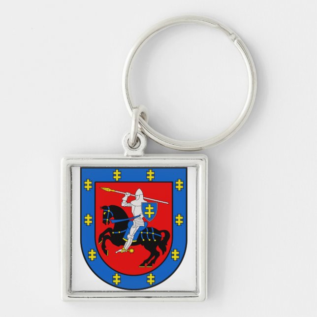 Coat of Arms of Vilnius County Key Ring (Front)