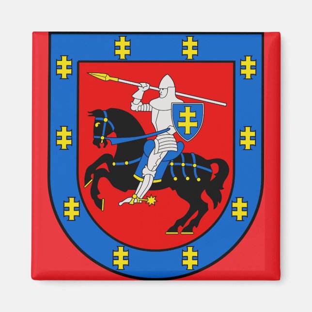 Coat of Arms of Vilnius County Magnet (Front)