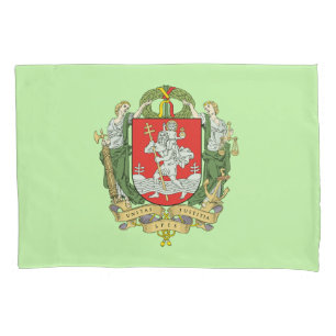 Coat of arms of Vilnius, Lithuania Pillowcase