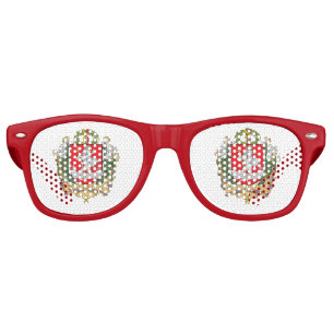 Coat of arms of Vilnius, Lithuania Retro Sunglasse Sunglasses