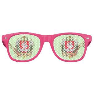 Coat of arms of Vilnius, Lithuania Retro Sunglasse Sunglasses