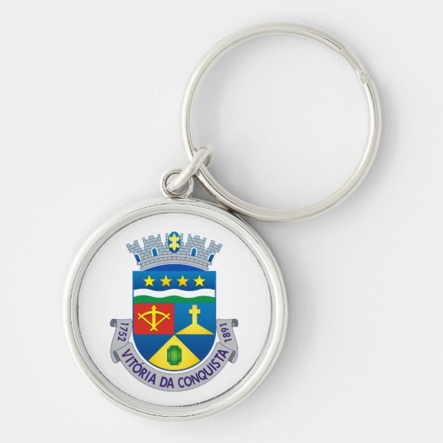 Coat of Arms of Vitória da Conquista (BRAZIL) Key Ring (Front)