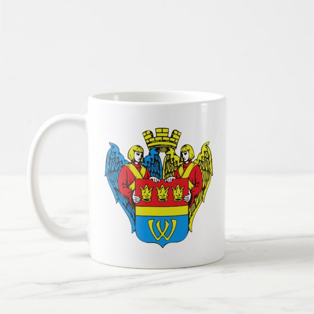 Coat of arms of Vyborg, Russia Coffee Mug (Left)