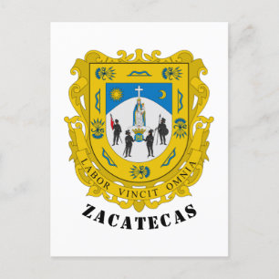 Coat of Arms of Zacatecas, Mexico Postcard