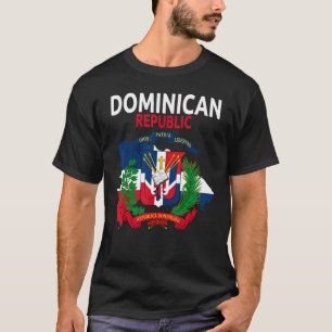 Coat of Arms Republica Dominicana & Dominican Flag T-Shirt